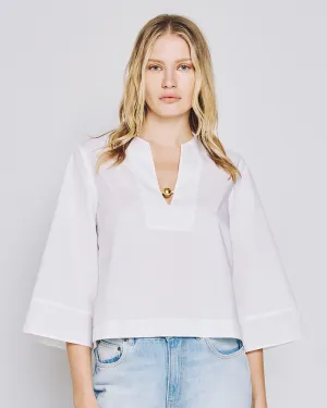 Access Fashion Cotton Top With Bead Detail
