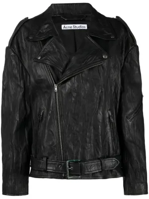 Acne Studios Crinkled Leather Jacket