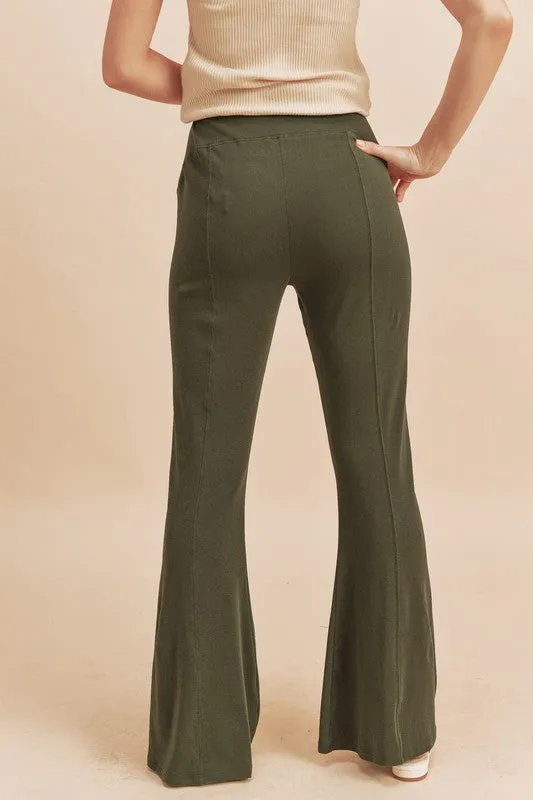 Aemi   Co High Waist Flare Pants S-L