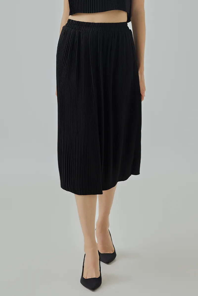 Alexandra Pleated A-Line Skirt