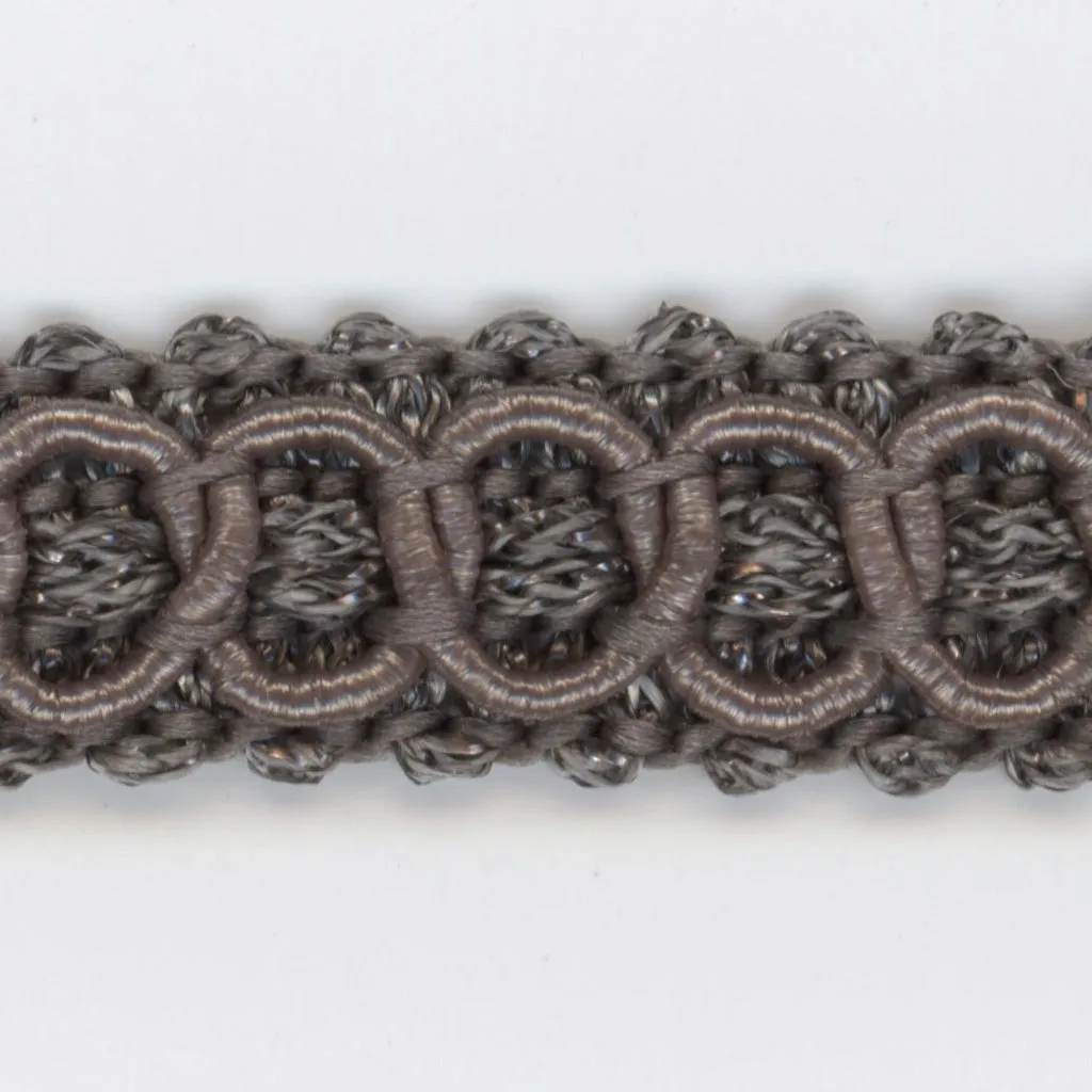 Antique Metallic Trimming Braid #105 Charcoal