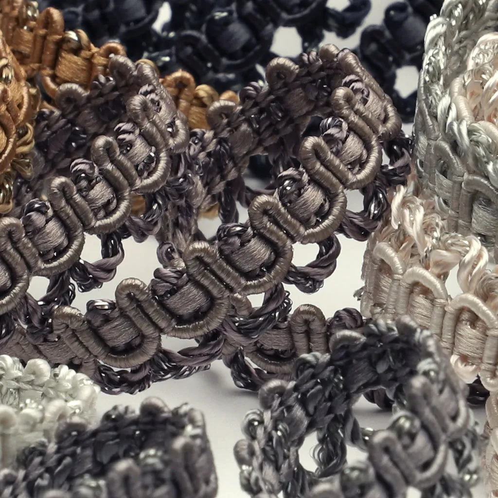 Antique Metallic Trimming Braid #134 Dark Olive