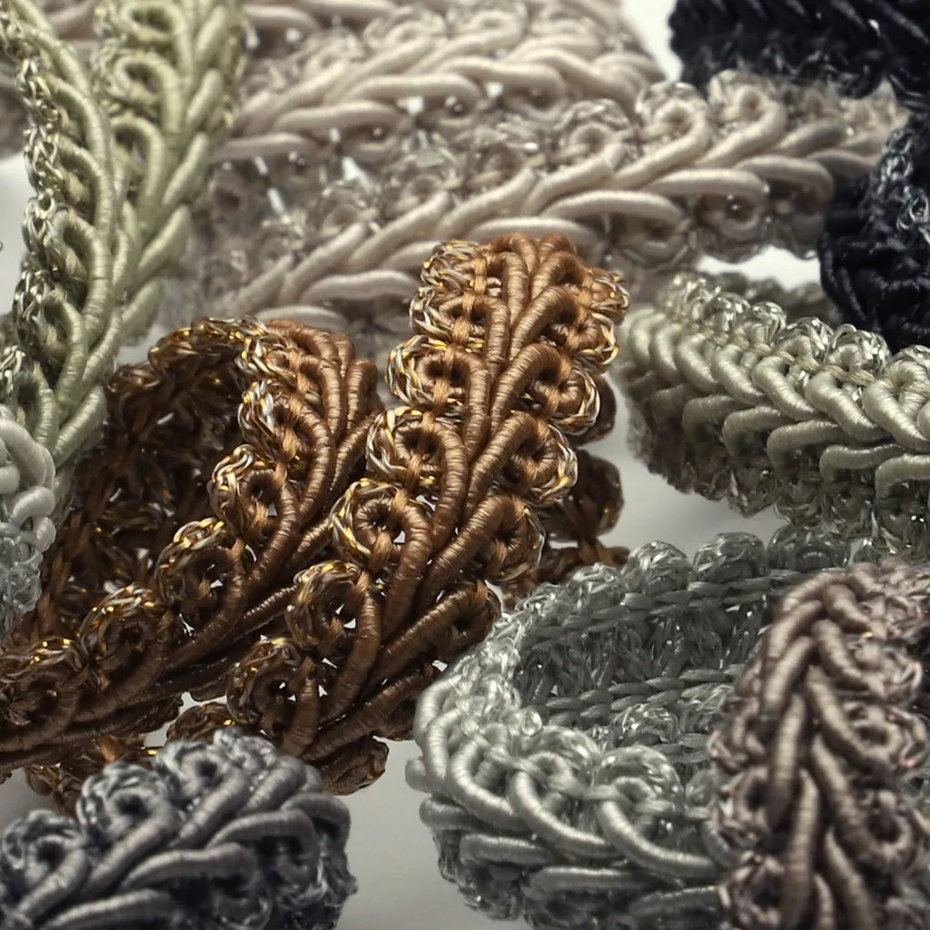 Antique Metallic Trimming Braid #162 Cream Khaki
