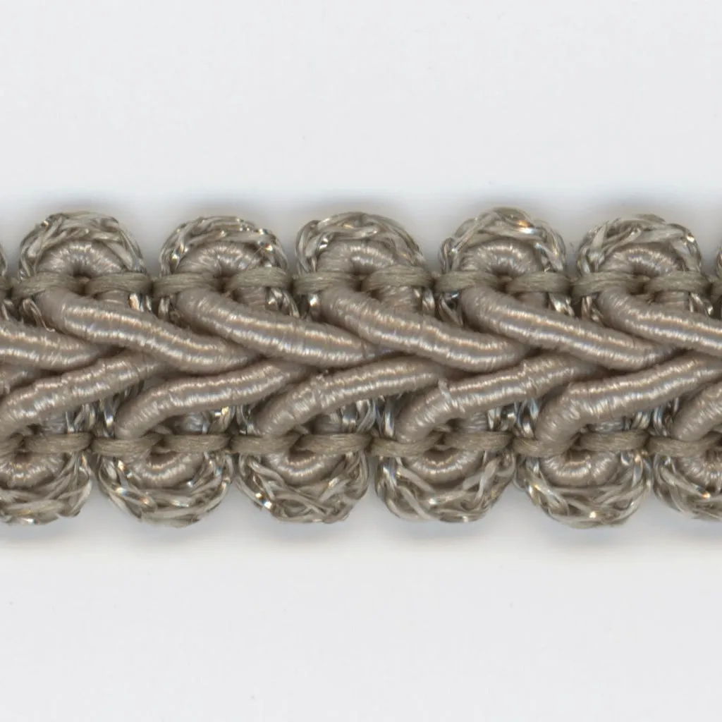 Antique Metallic Trimming Braid #162 Cream Khaki