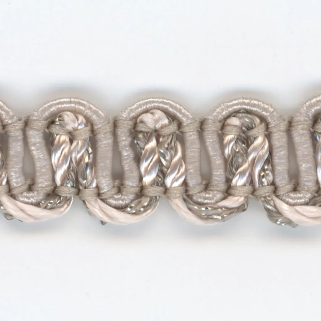 Antique Metallic Trimming Braid #60 Marshmallow Pink