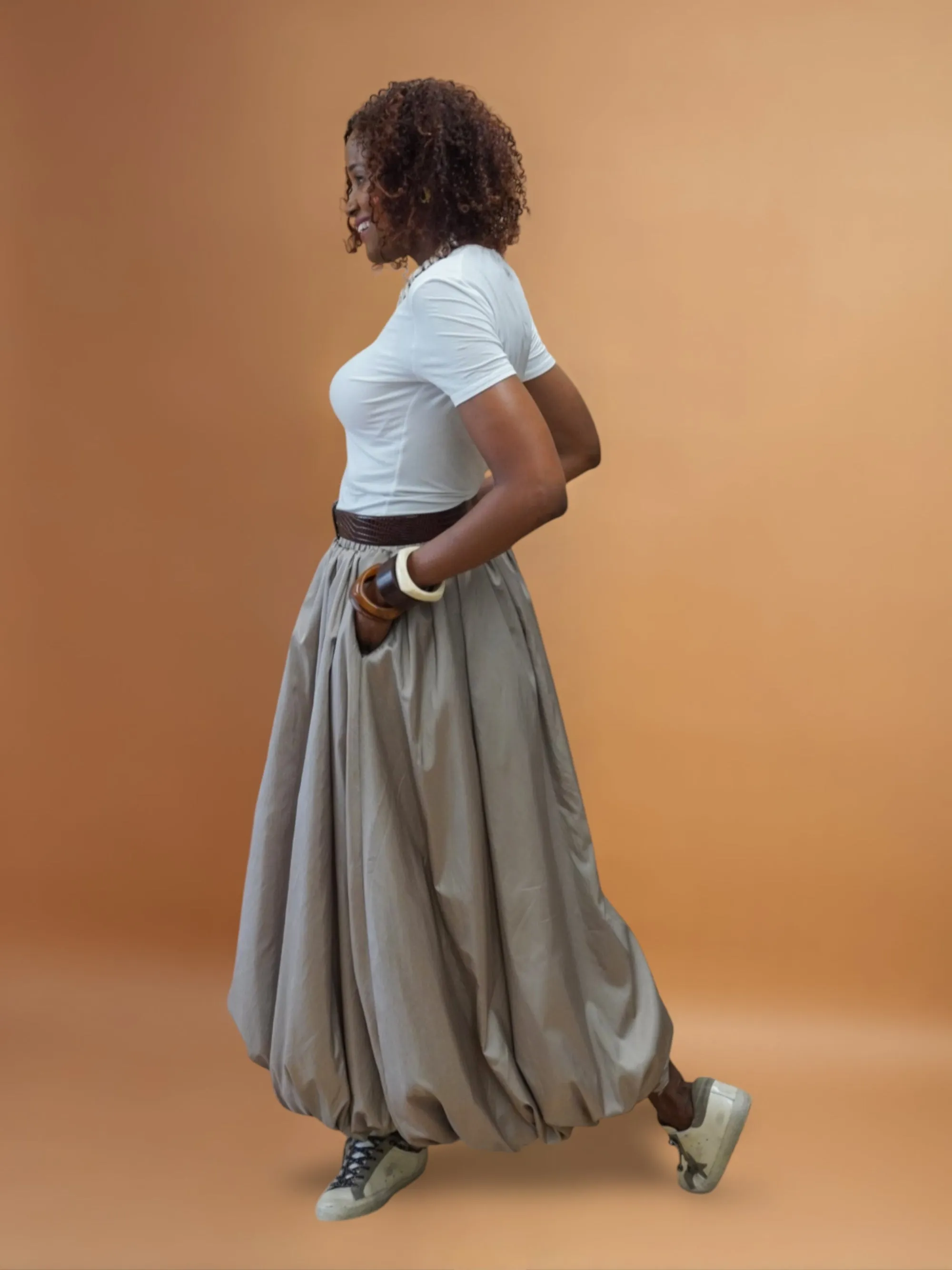 Aveline Bubble Skirt in Taffeta