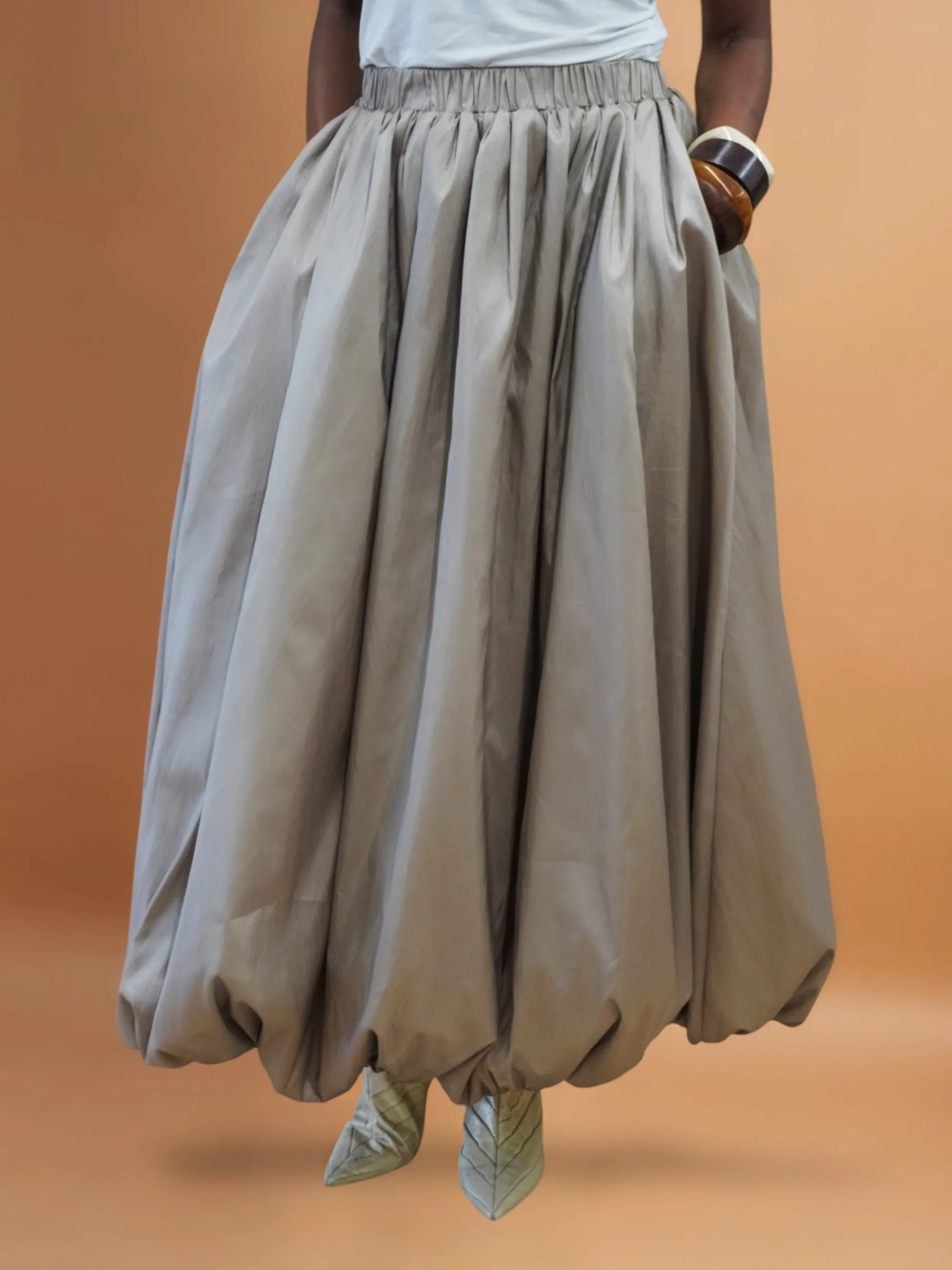 Aveline Bubble Skirt in Taffeta