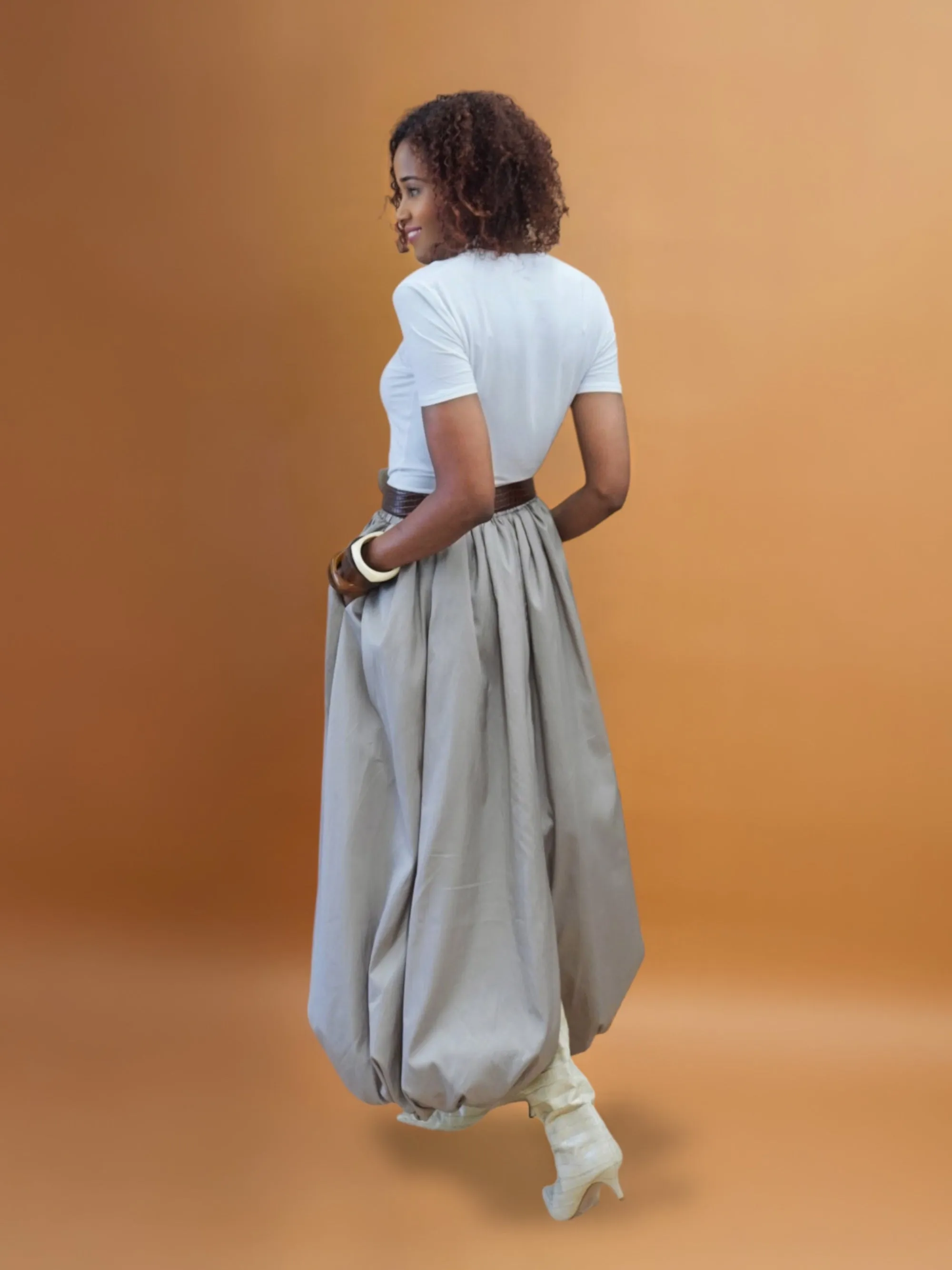 Aveline Bubble Skirt in Taffeta