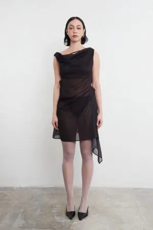 Awen Dress in Brown