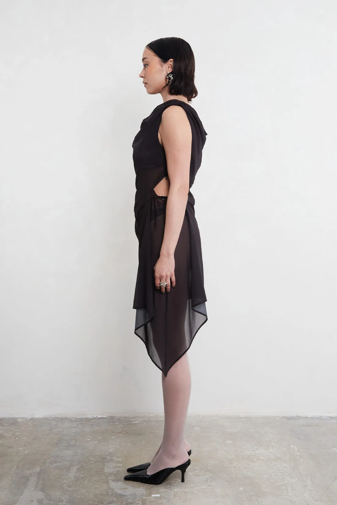 Awen Dress in Brown