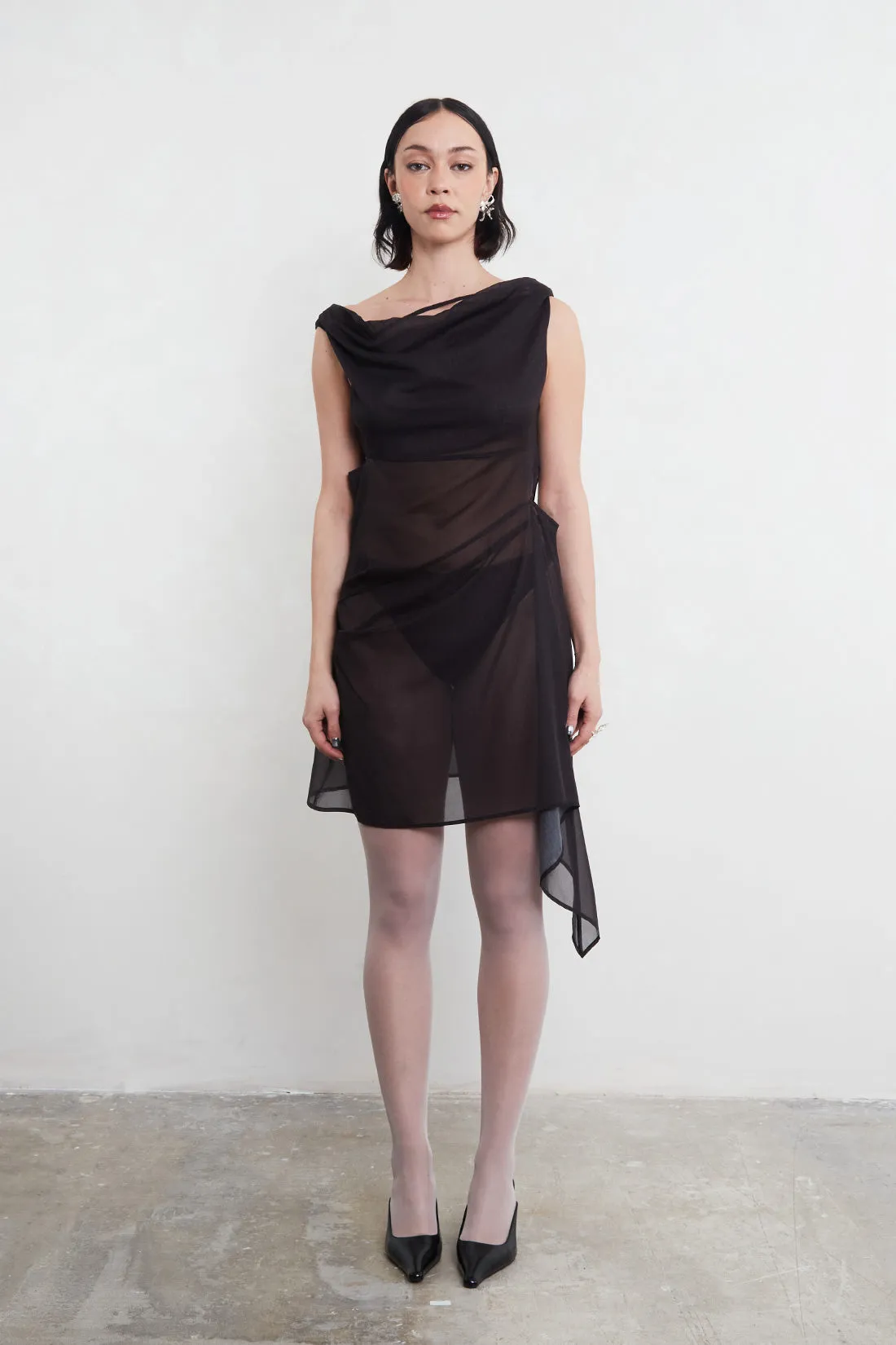 Awen Dress in Brown