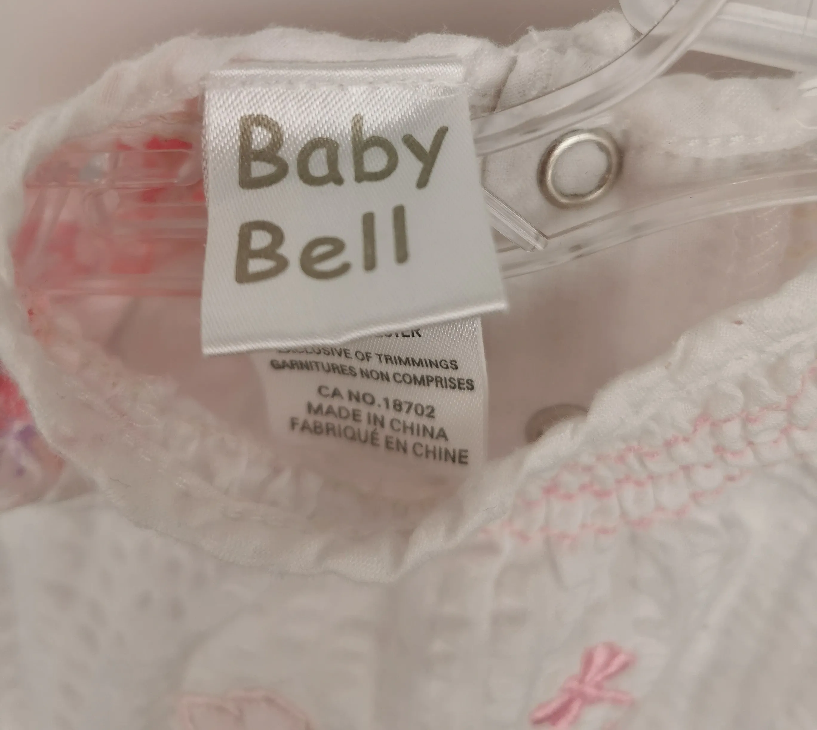 BABY GIRL SIZE 6/9 MONTHS - BABY BELL, Matching 2 Piece Floral Outfit EUC B36