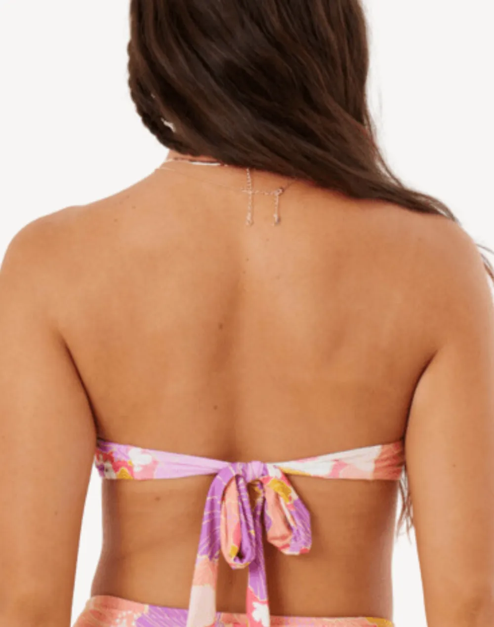 Bell Bottom Blooms Ring Bandeau Bikini Top