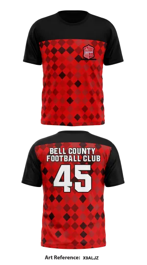 Bell County Football Club Store 1 Core Men's SS Performance Tee - X9ALjz