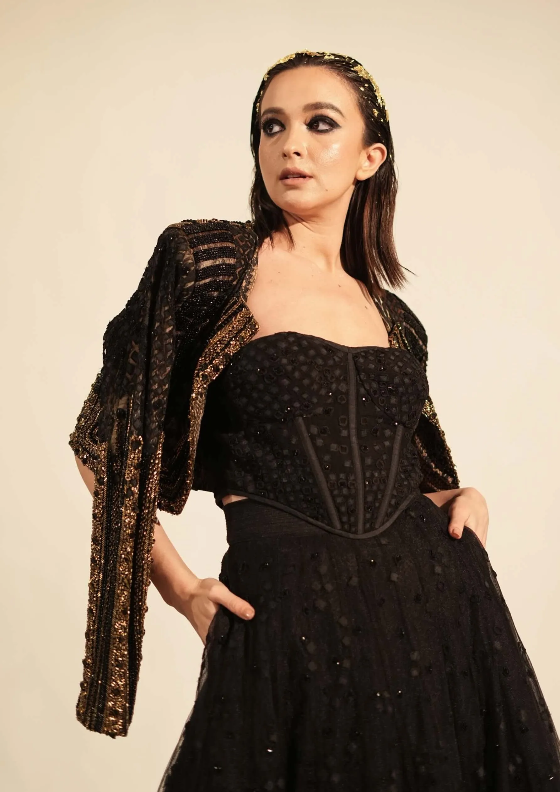 Black metallic jacket