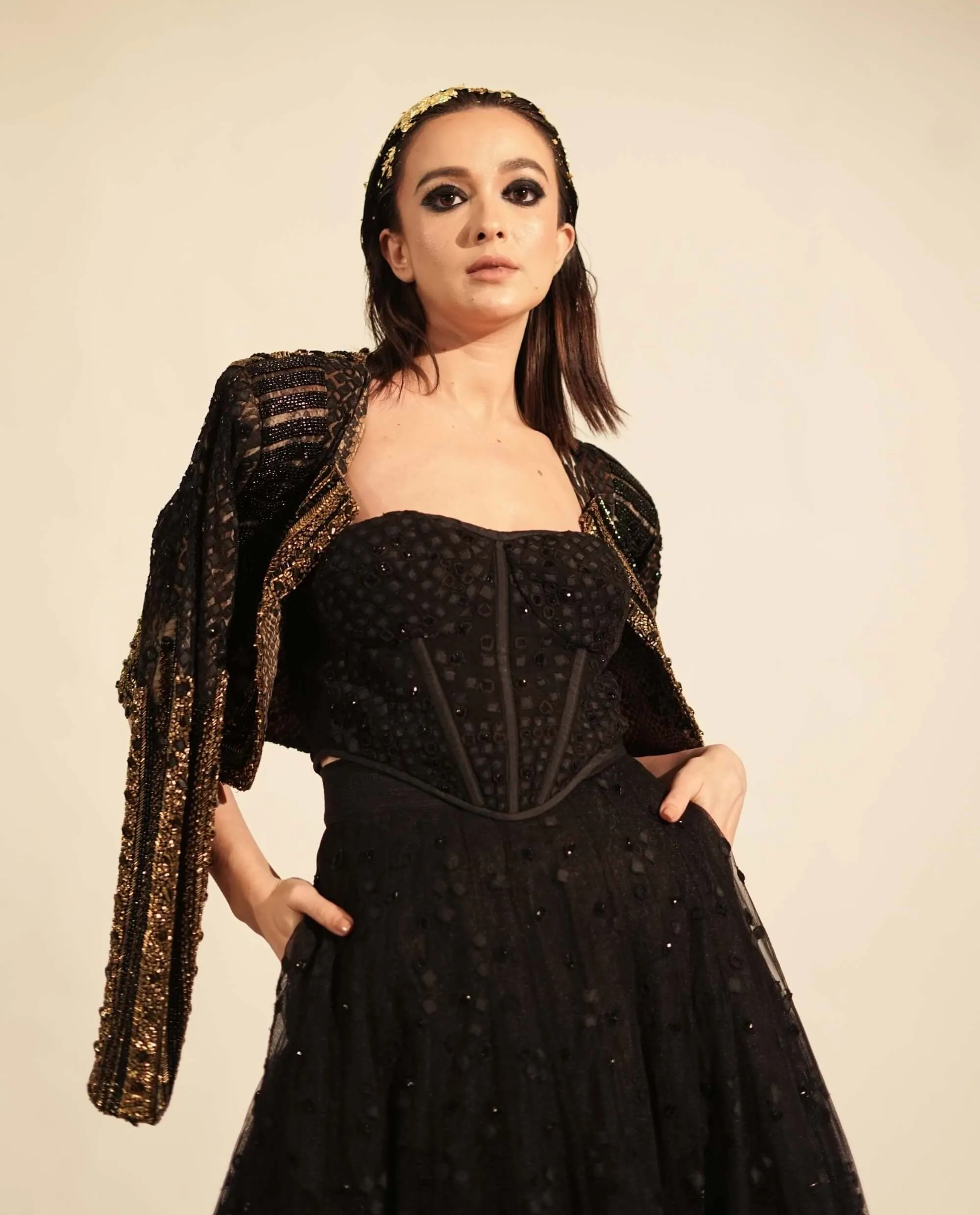 Black metallic jacket