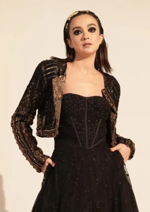 Black metallic jacket