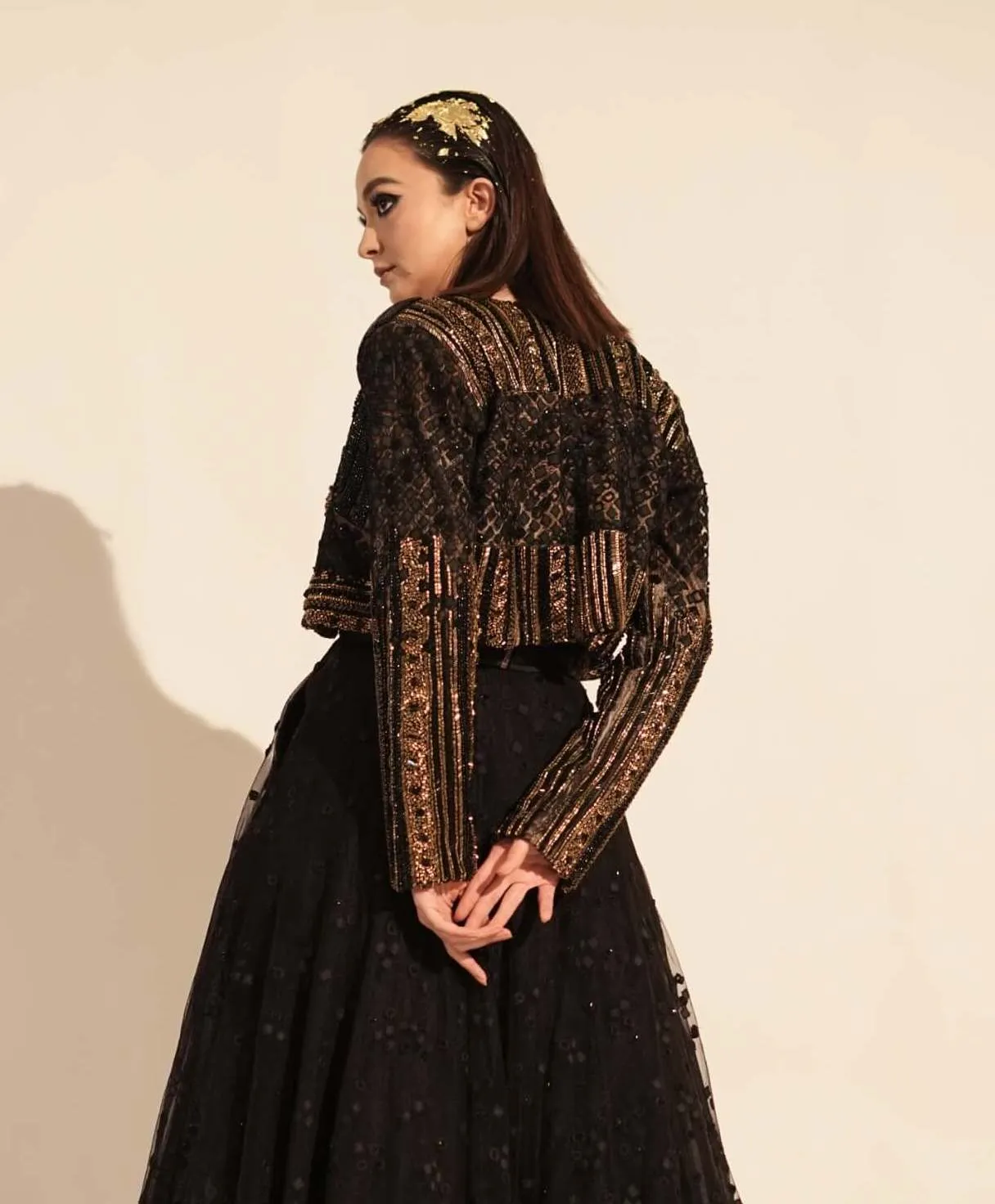 Black metallic jacket