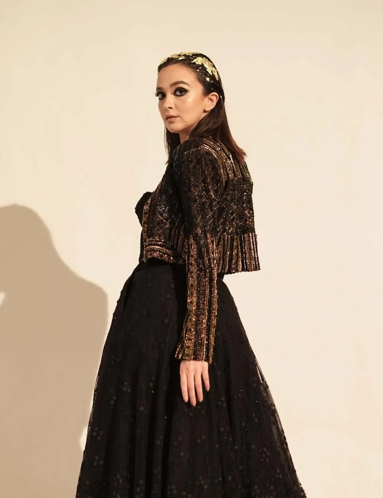 Black metallic jacket
