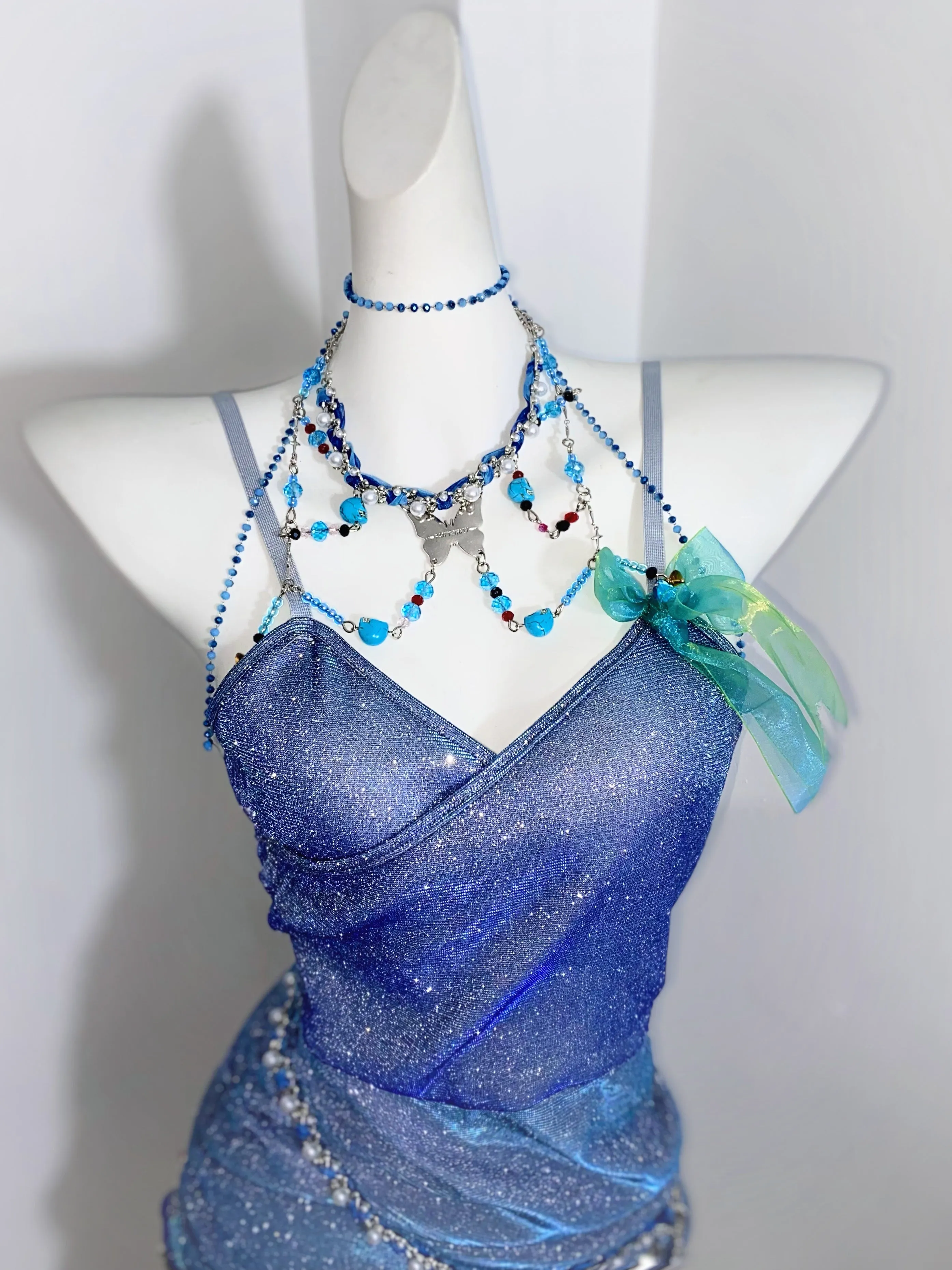 Blue Fishtail Skirt UB99147