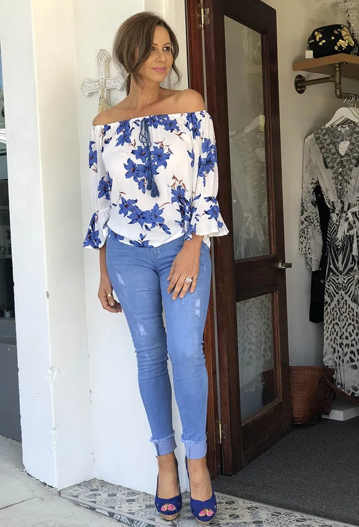 Blue Lily Top