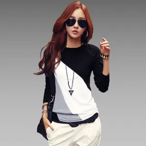 Blusas Femininas Autumn Fashion Cotton Blouse Women Shirts Blouses Casual O Neck Long Sleeve Cotton Tops