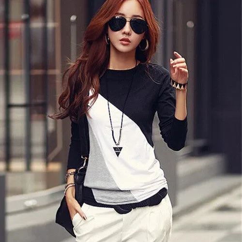 Blusas Femininas Autumn Fashion Cotton Blouse Women Shirts Blouses Casual O Neck Long Sleeve Cotton Tops