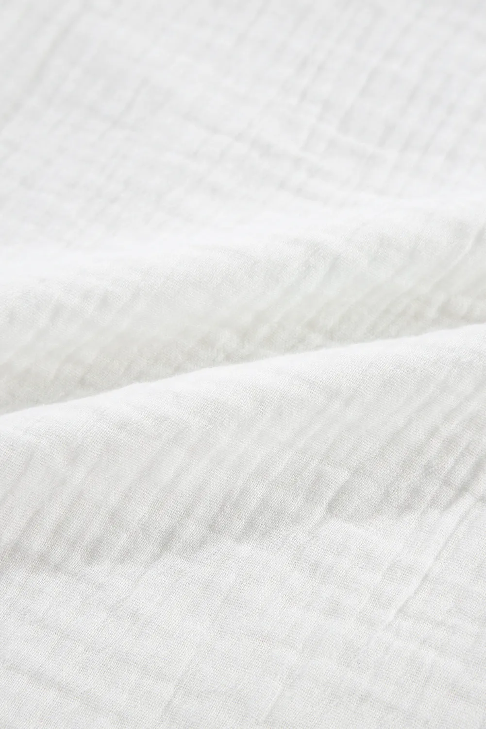 Broidered Anglaise Crinkle Loose Shirt
