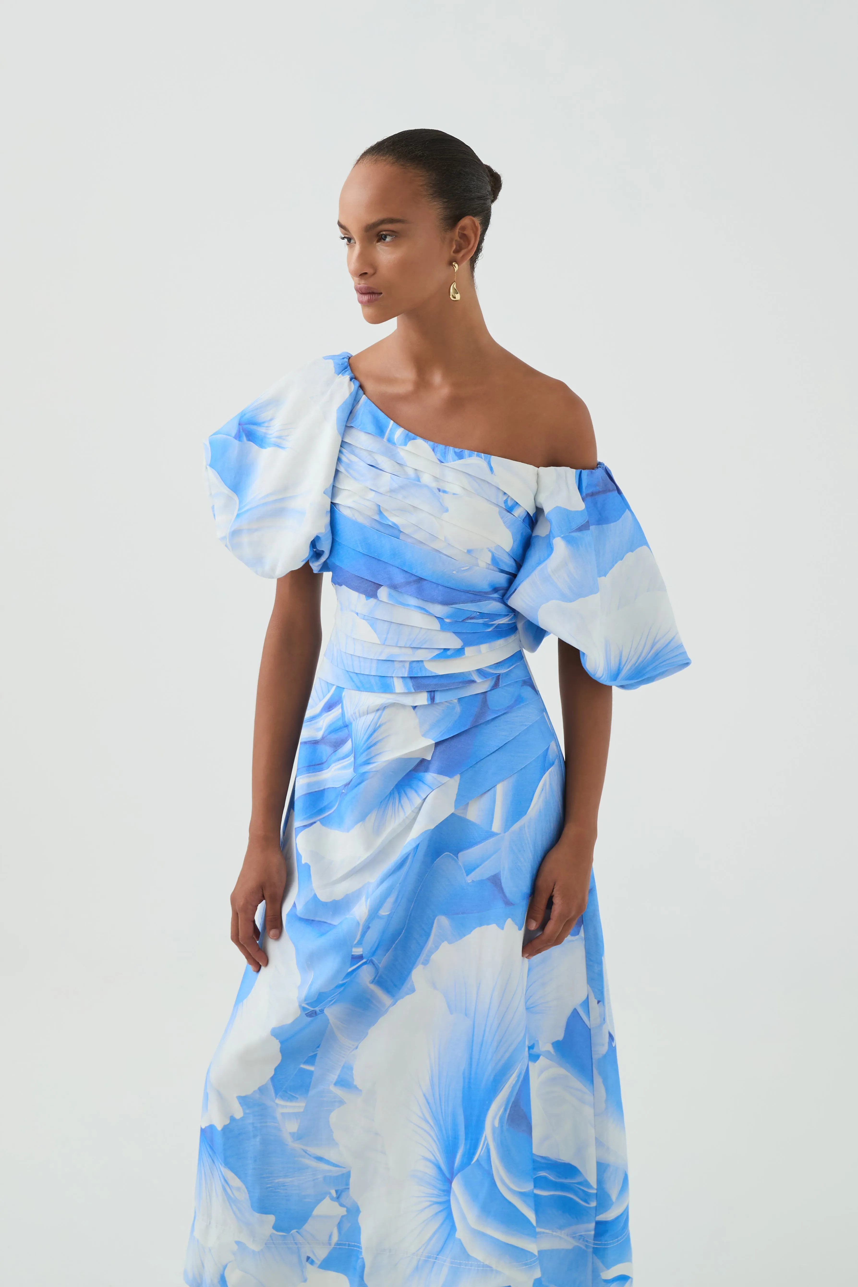 Cadence Ruched Midi Dress