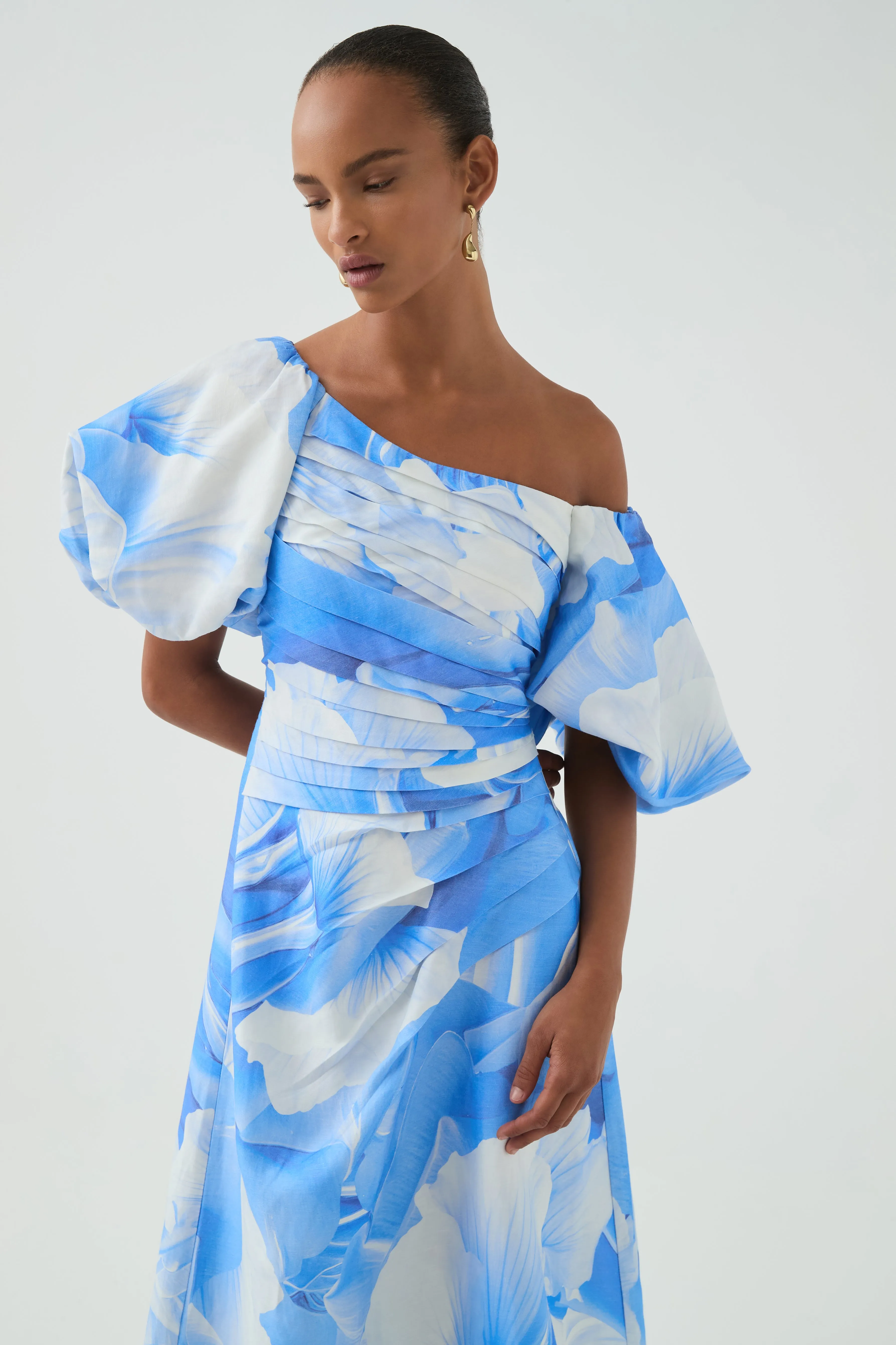 Cadence Ruched Midi Dress