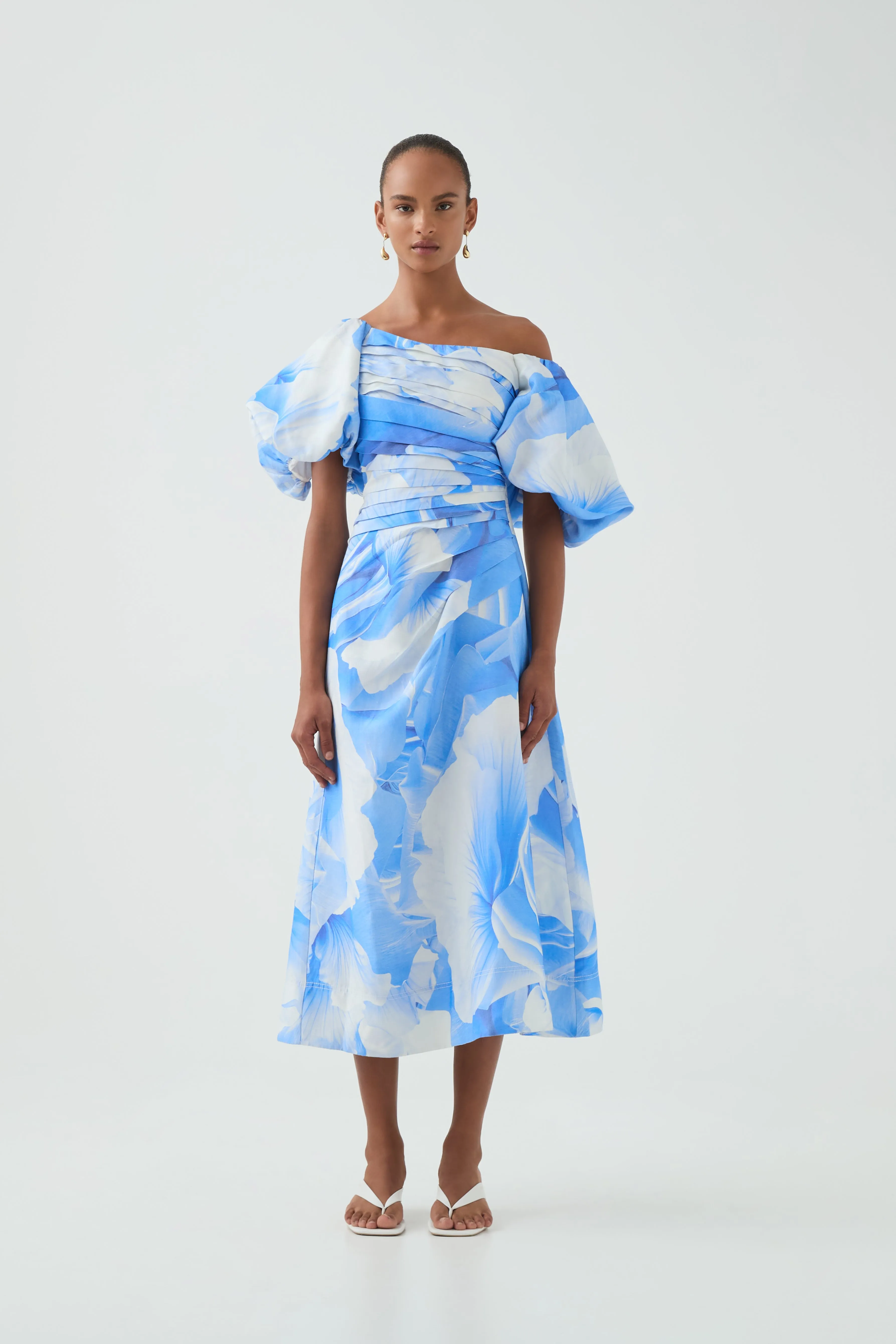 Cadence Ruched Midi Dress