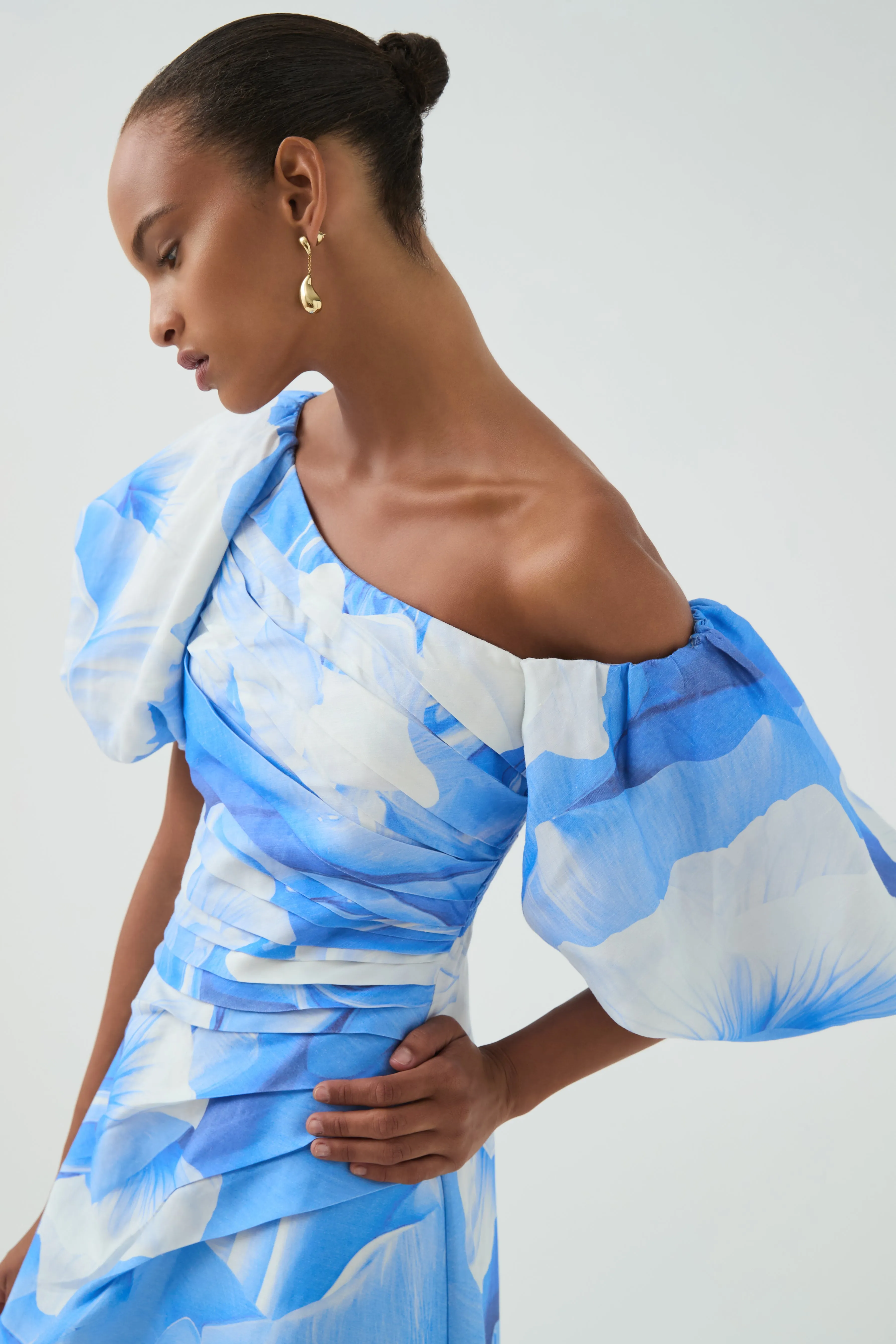 Cadence Ruched Midi Dress