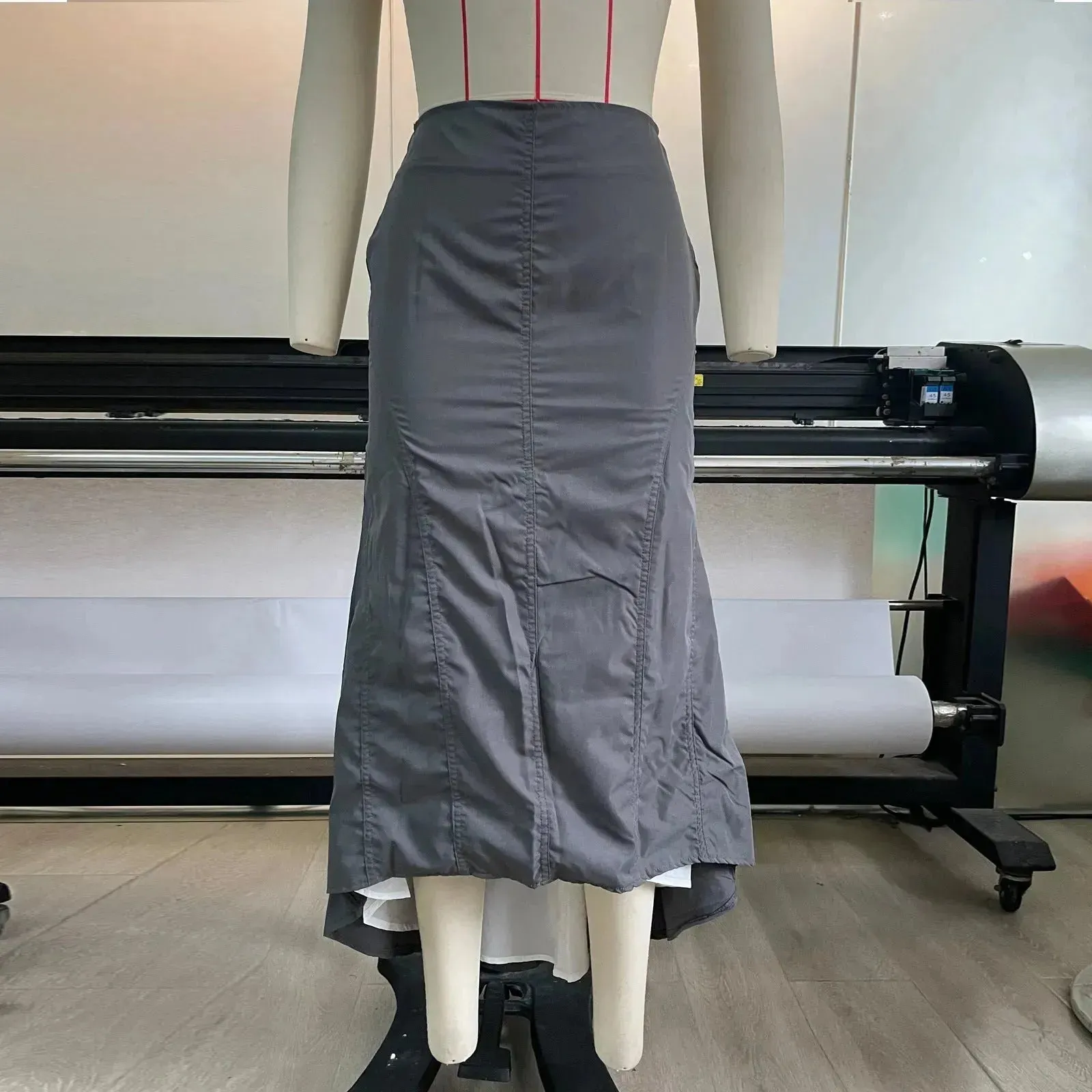 Casual Millennium Style Irregular Hip Bag Irregular Fishtail Skirt