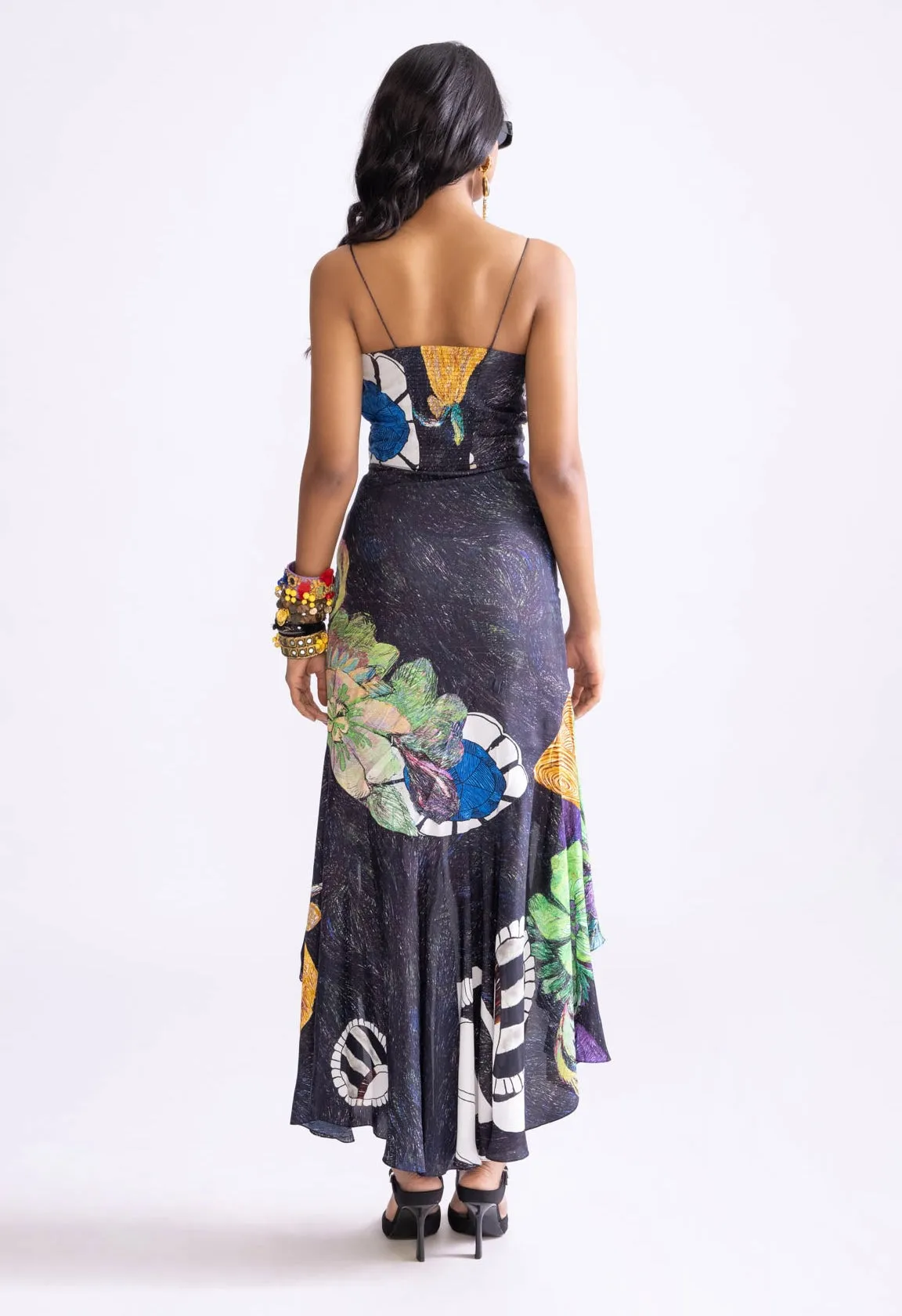 Celine multi asymmetric dress