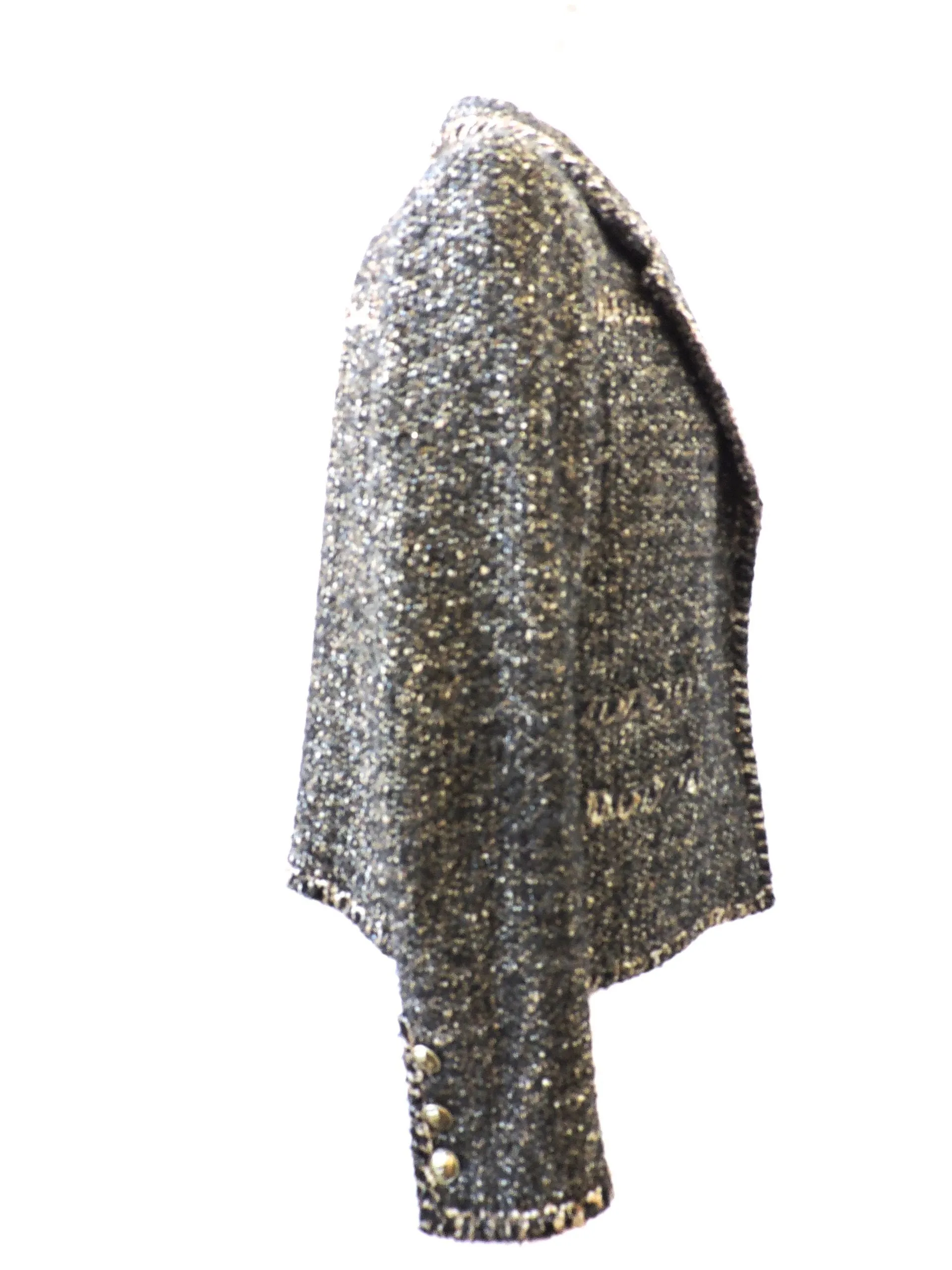 Chanel Metallic Bouclé Jacket Size 42 Fr / M / 10 Us