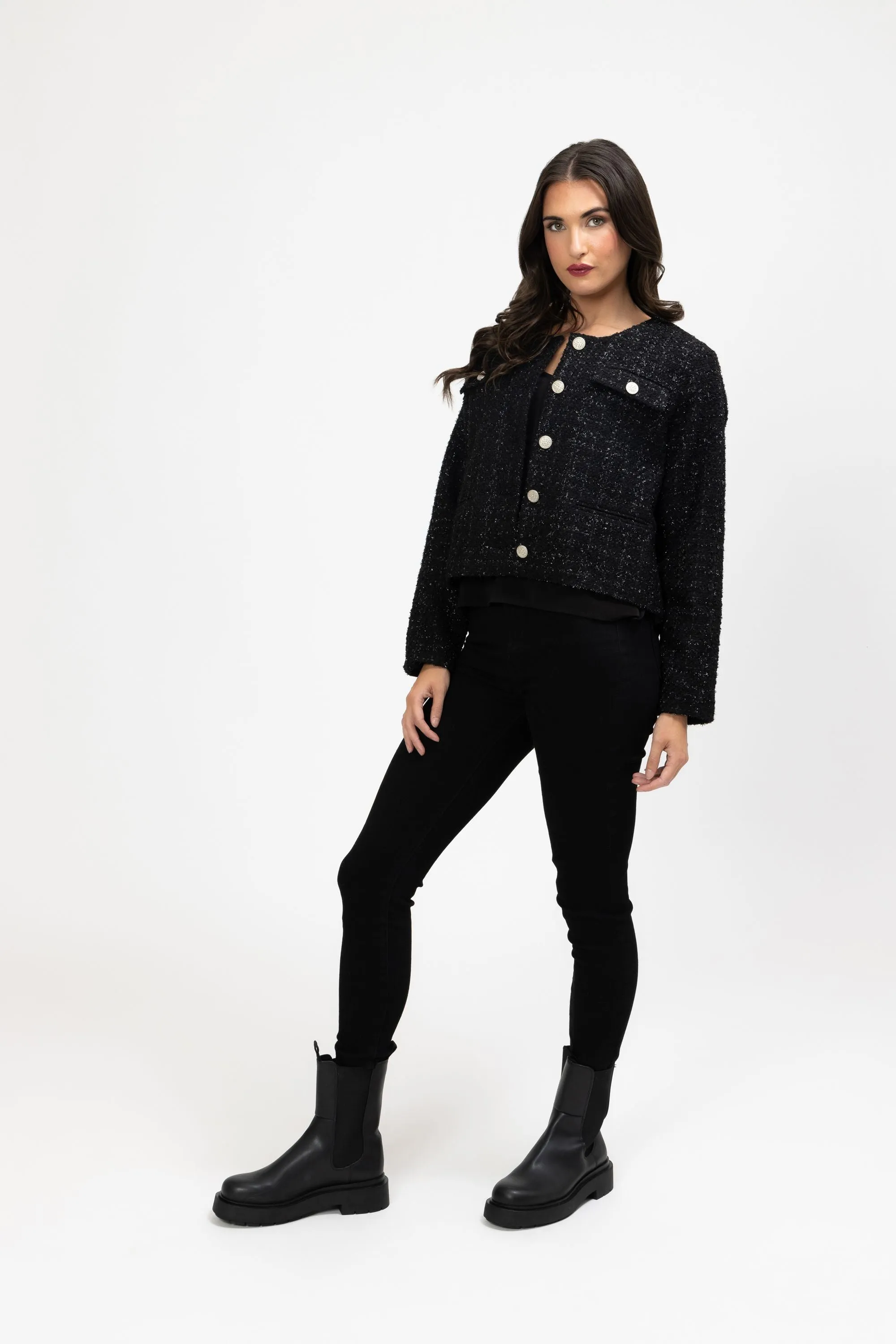 Coco Jacket - Black Texture