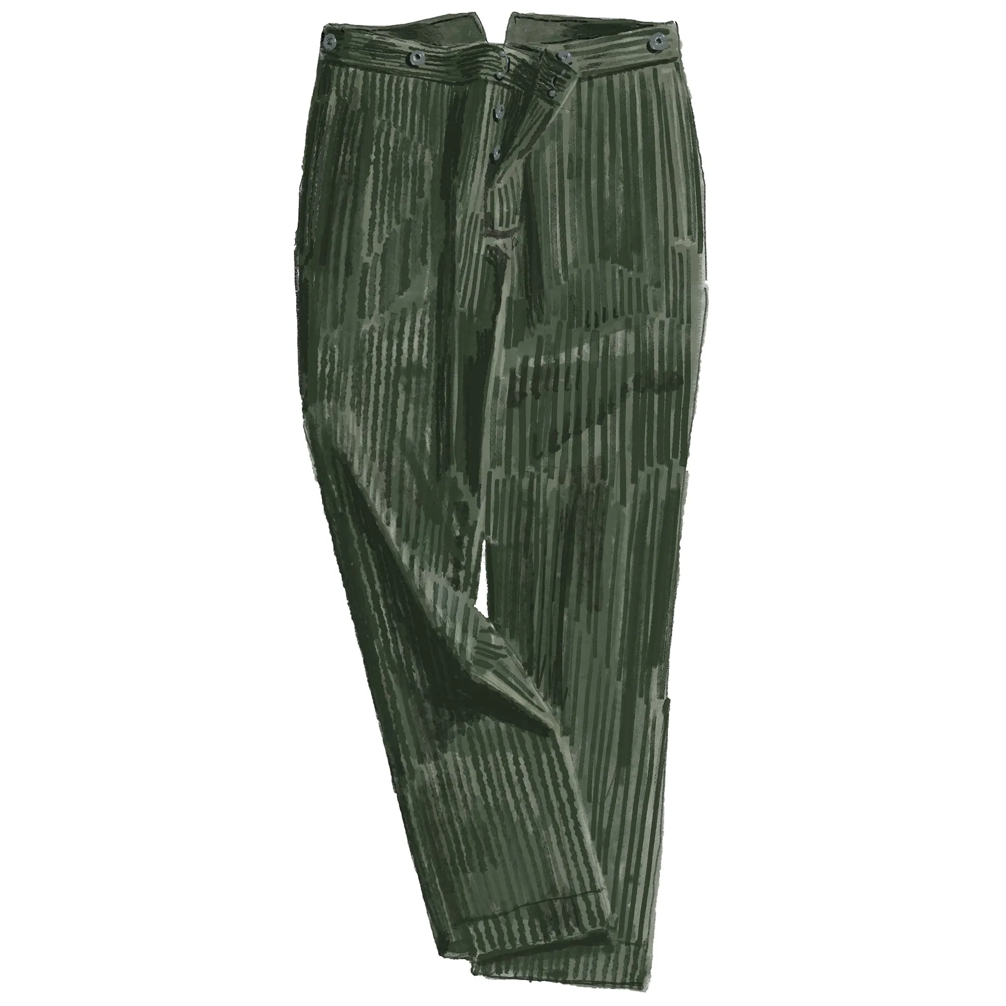 Corduroy French Work Pants