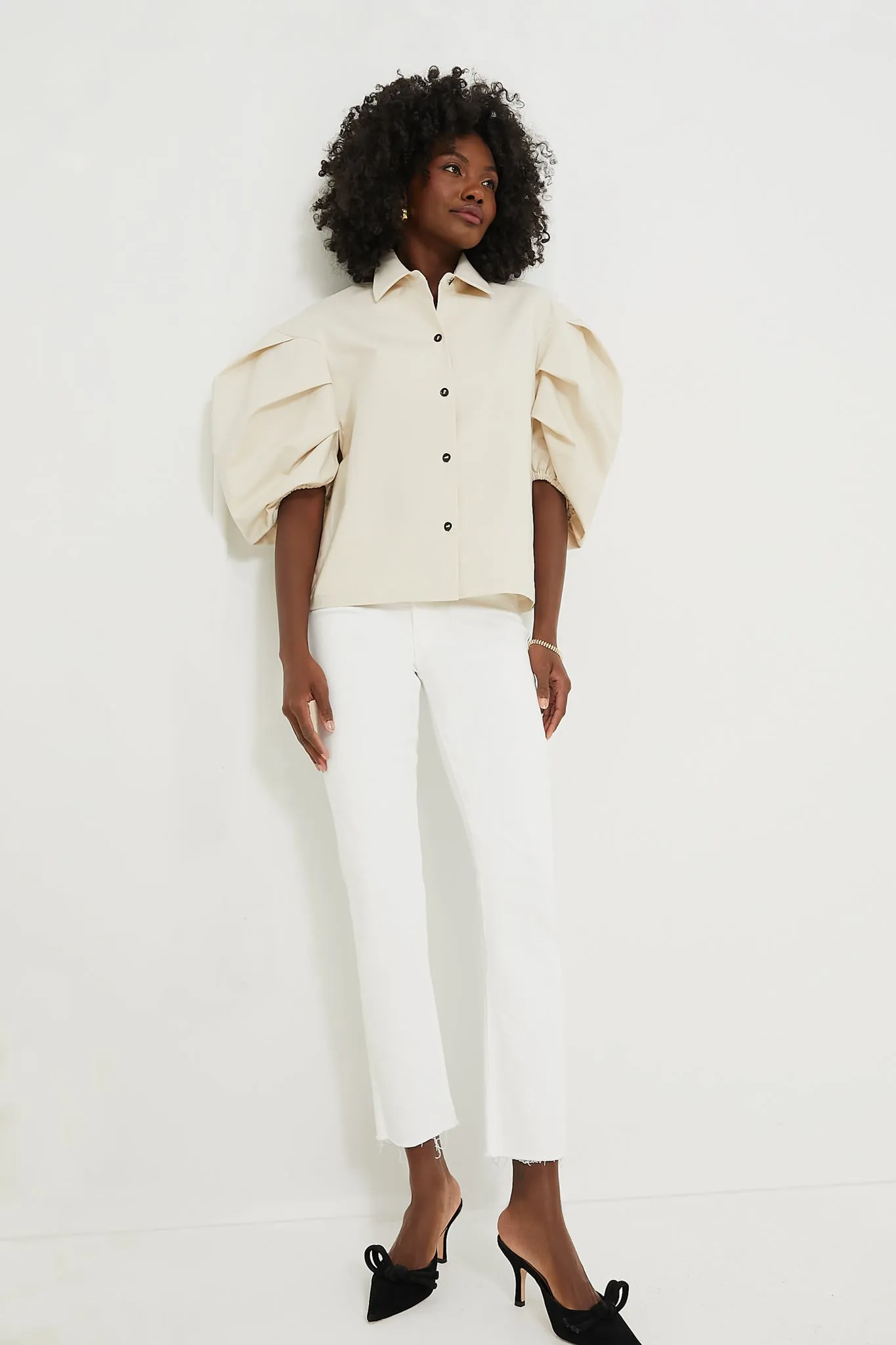Cream Sady Top