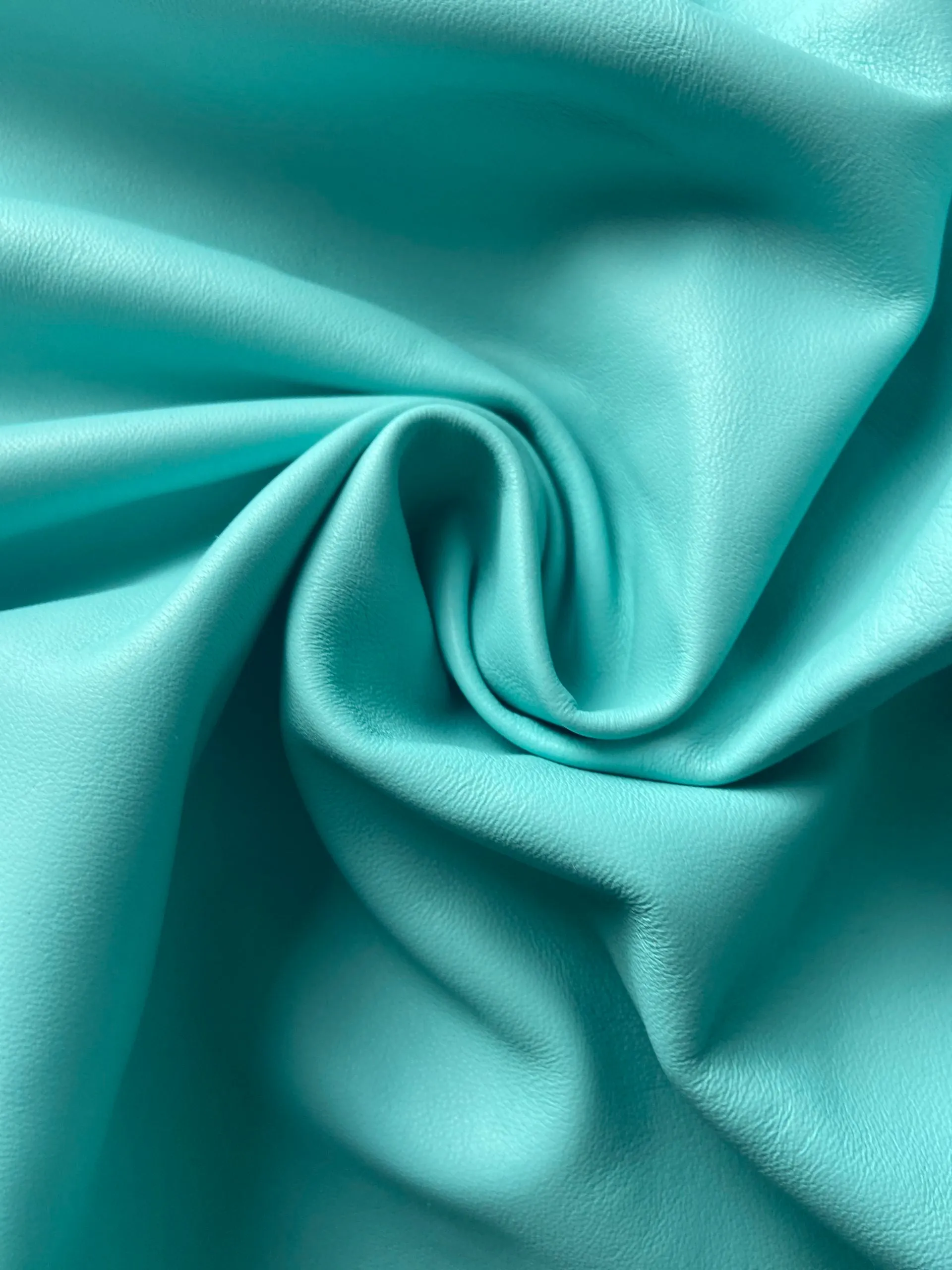 Crinkle Mint Green Leather