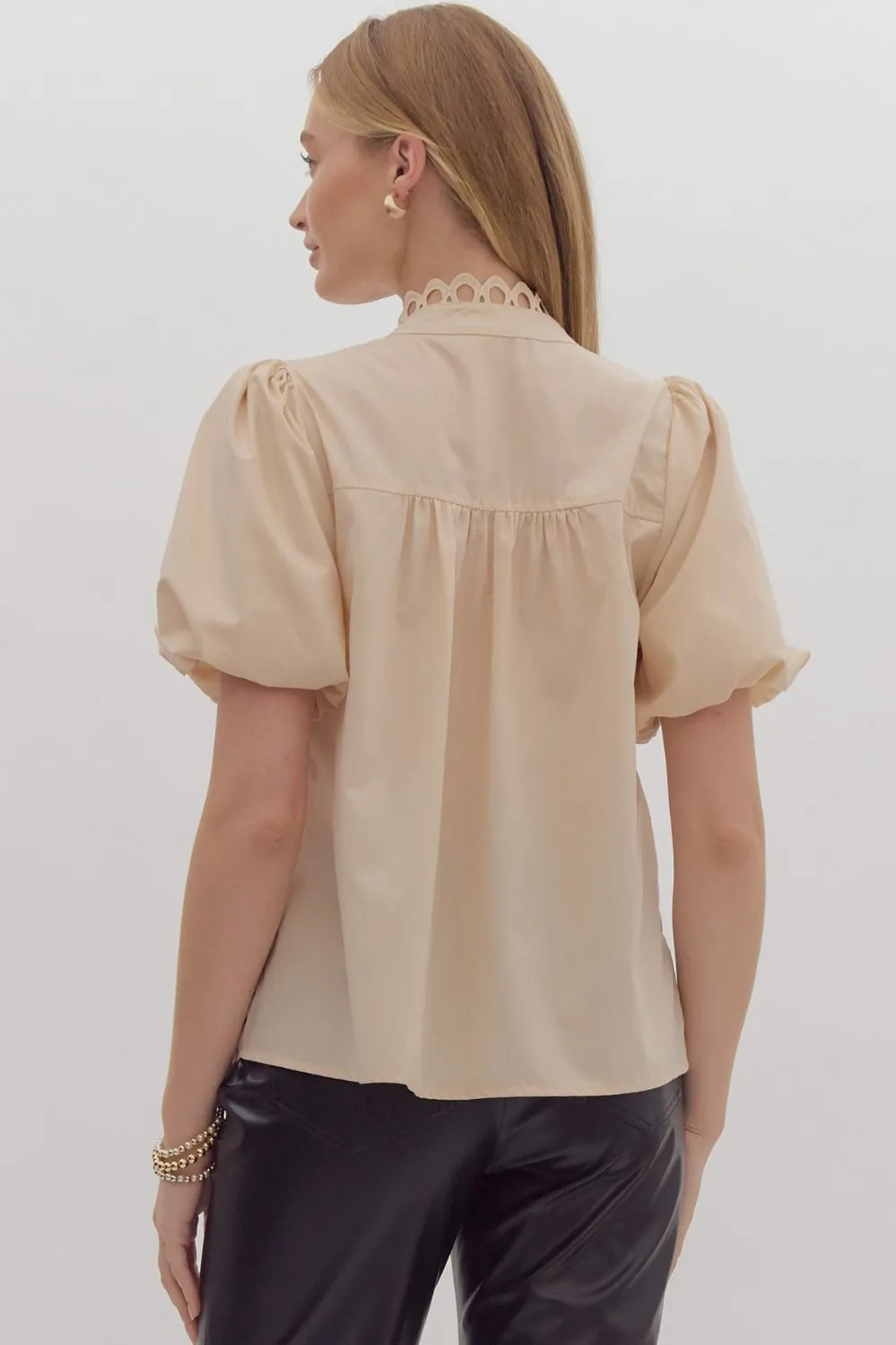 Crochet Lace Button Down
