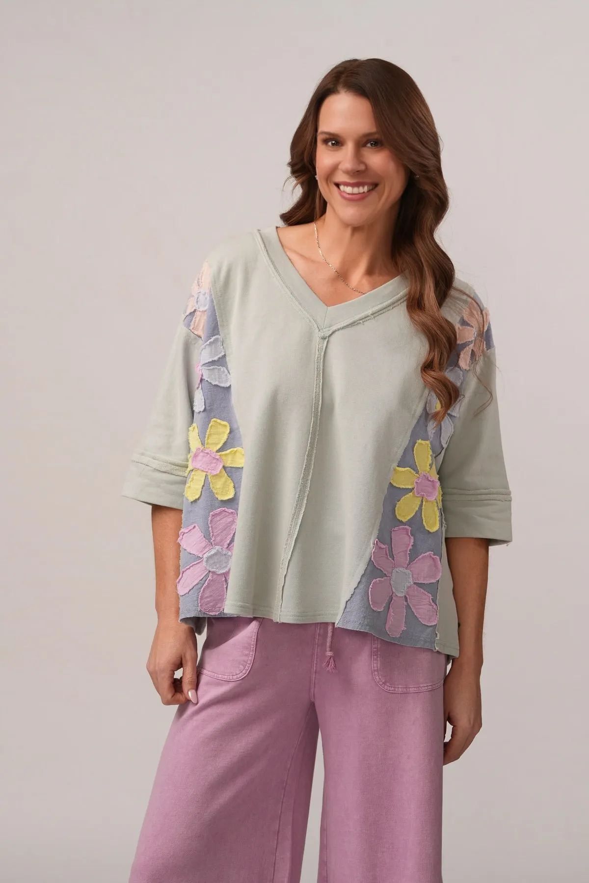 Cute as a Daisy Mineral Washed Top