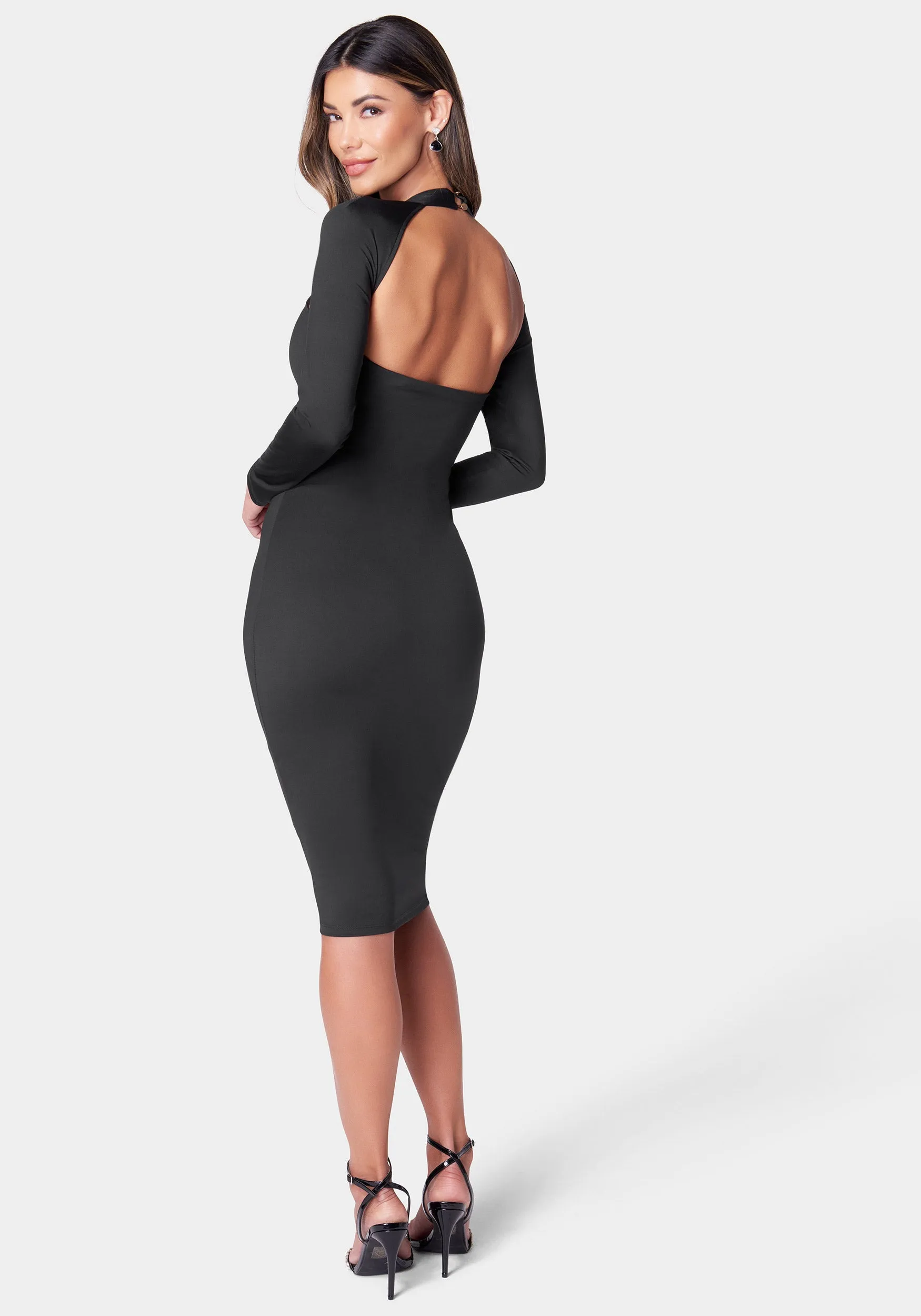 Cutout Knit Bodycon Dress