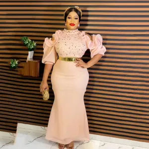 Dazzle Queen Diamondique: African Nights Off-Shoulder Gala Gown