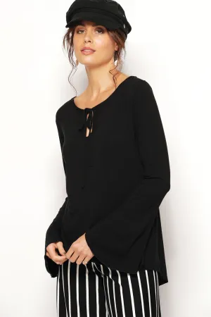 DELPHINE FLARED SLV TOP