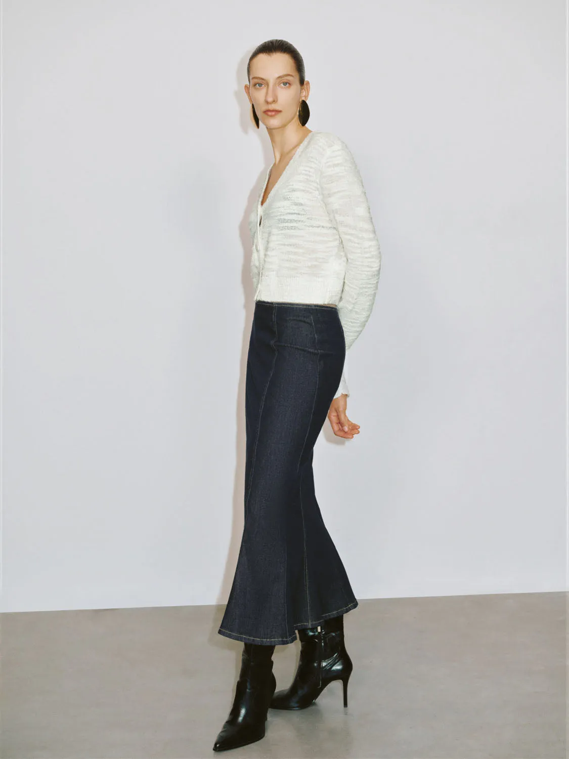 Denim Fishtail Skirts