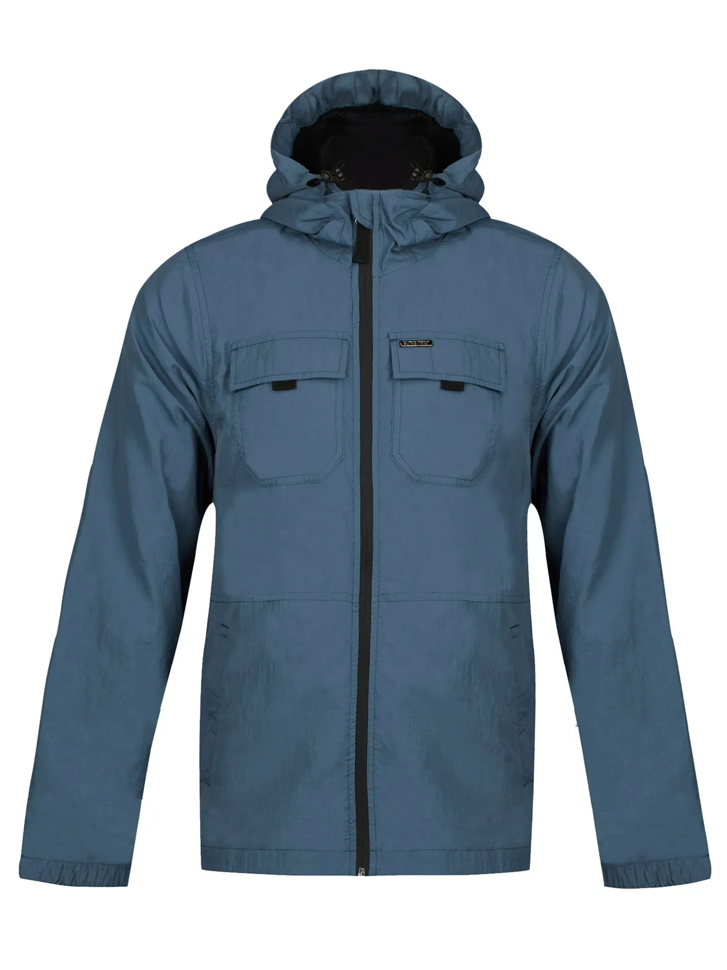 DENVER CRINKLED NYLON HOODED JACKET