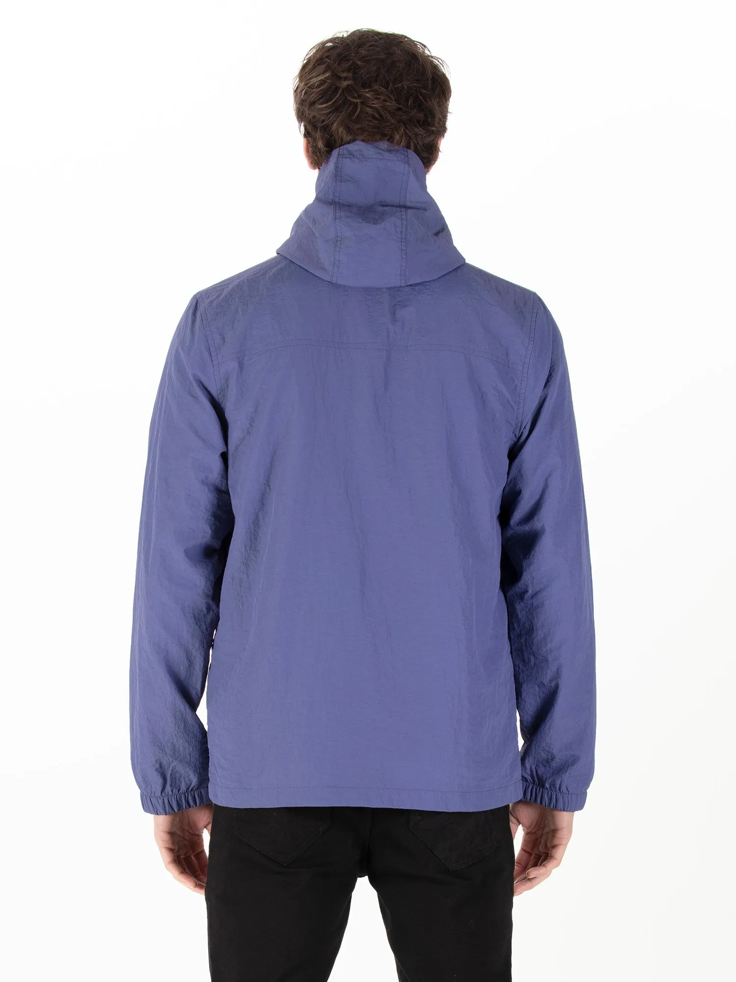 DENVER CRINKLED NYLON HOODED JACKET
