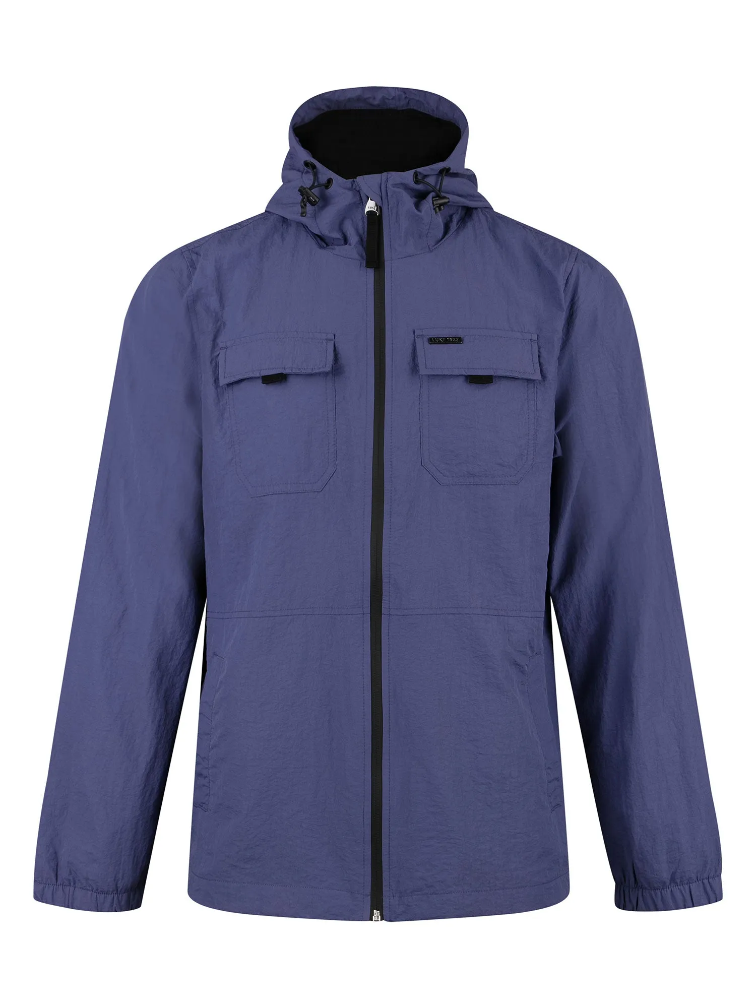 DENVER CRINKLED NYLON HOODED JACKET