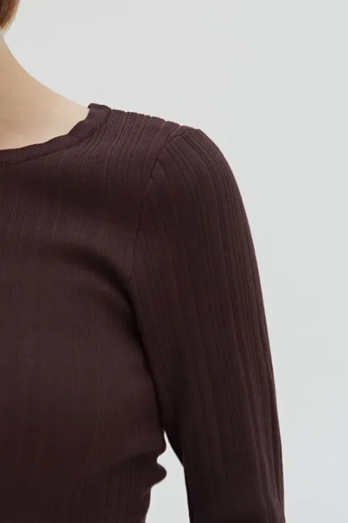 Drea Long Sleeve Ribbed Top