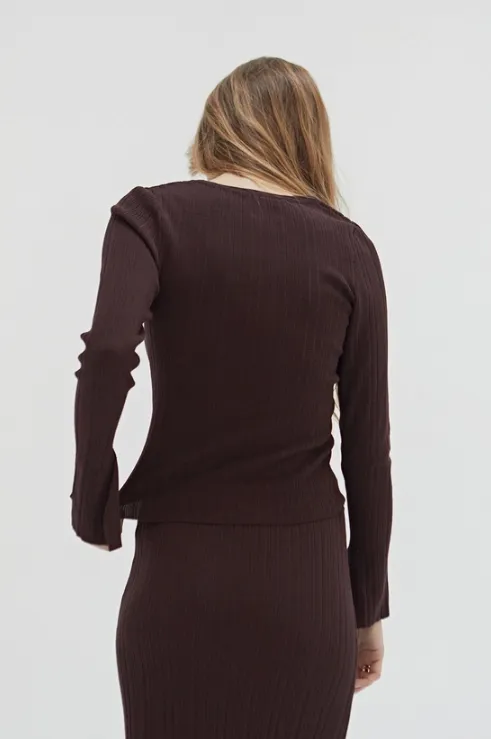 Drea Long Sleeve Ribbed Top